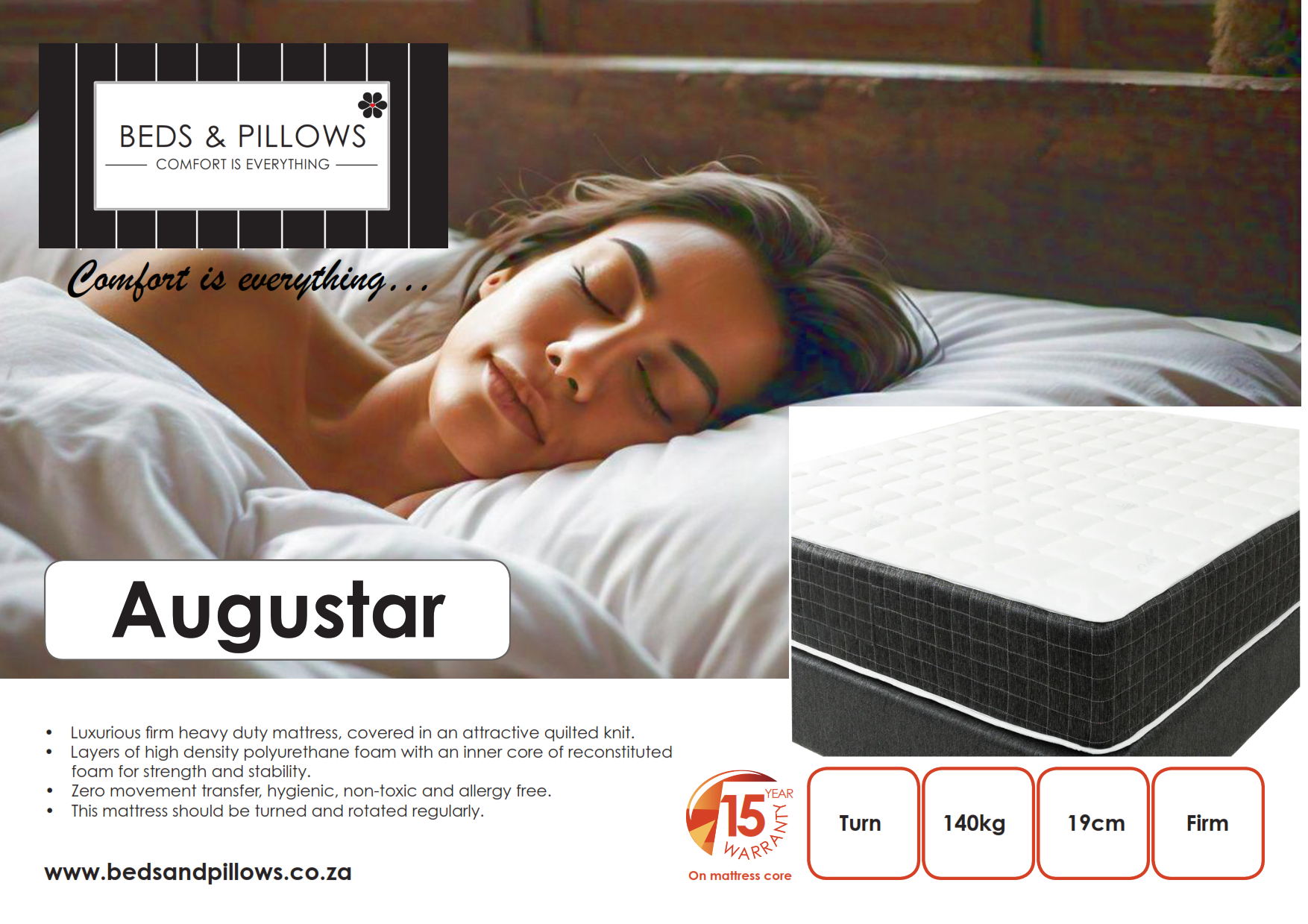 Augustar Mattress - Beds & Pillows