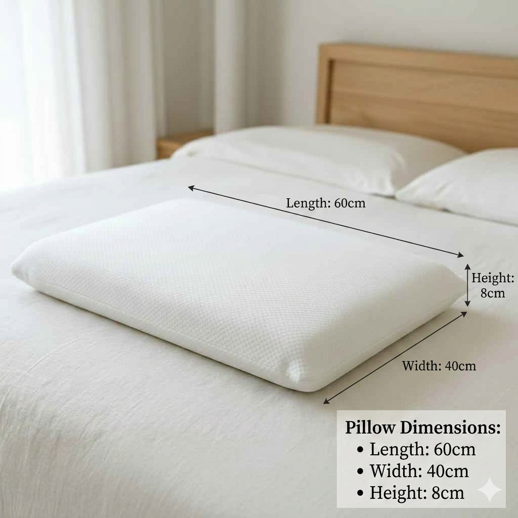 Low Profile Memory Foam Pillow