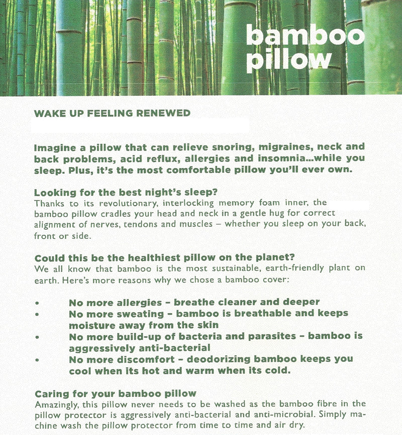 Bamboo Pillows - Beds & Pillows