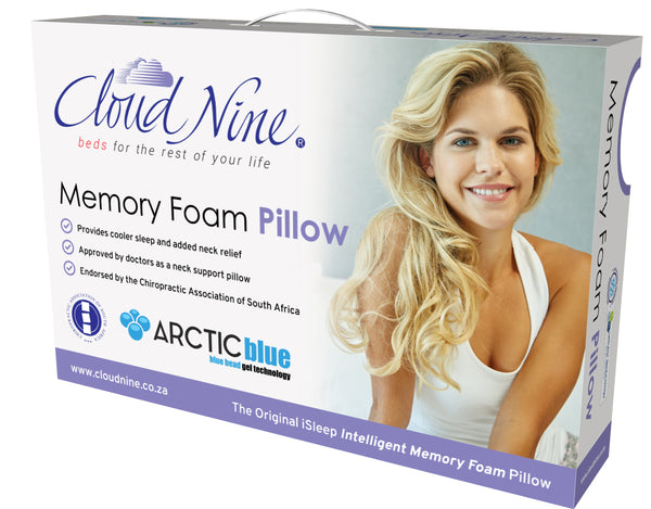 Memory Foam Blue Gel Pillow (Cloud Nine) - Beds & Pillows
