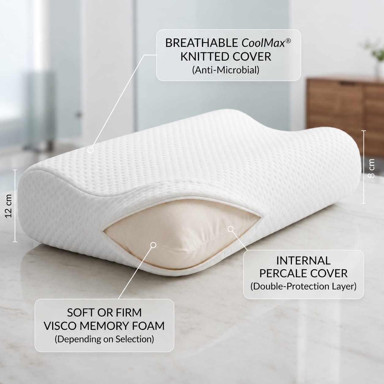 Soft Cervical Support Pillow