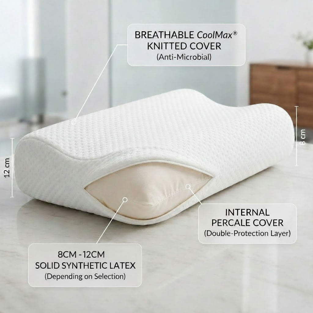 Orthopedic Latex Cervical Support Pillow